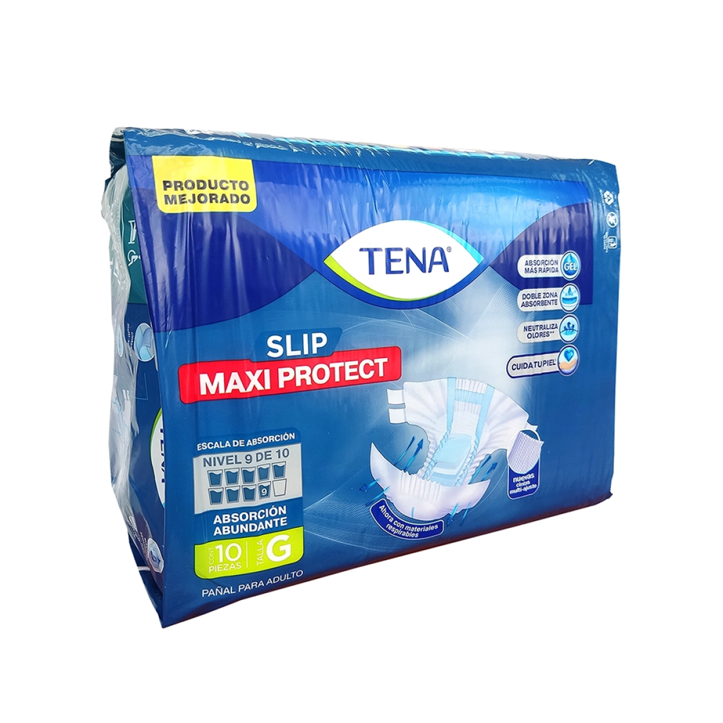TENA SLIP GRANDE - 10 Pañales