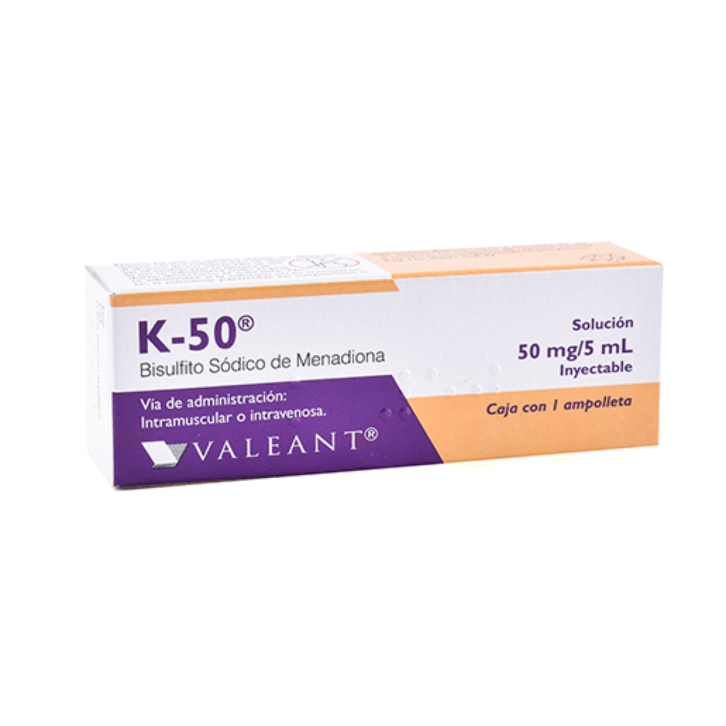 K-50 50 mg/5 ml 1 Ampolleta