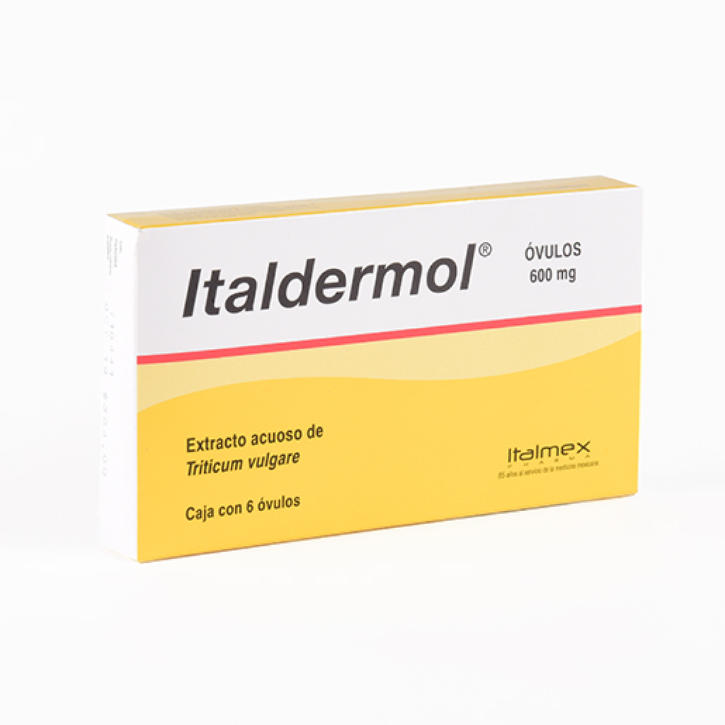 ITALDERMOL 600 mg 6 Óvulo