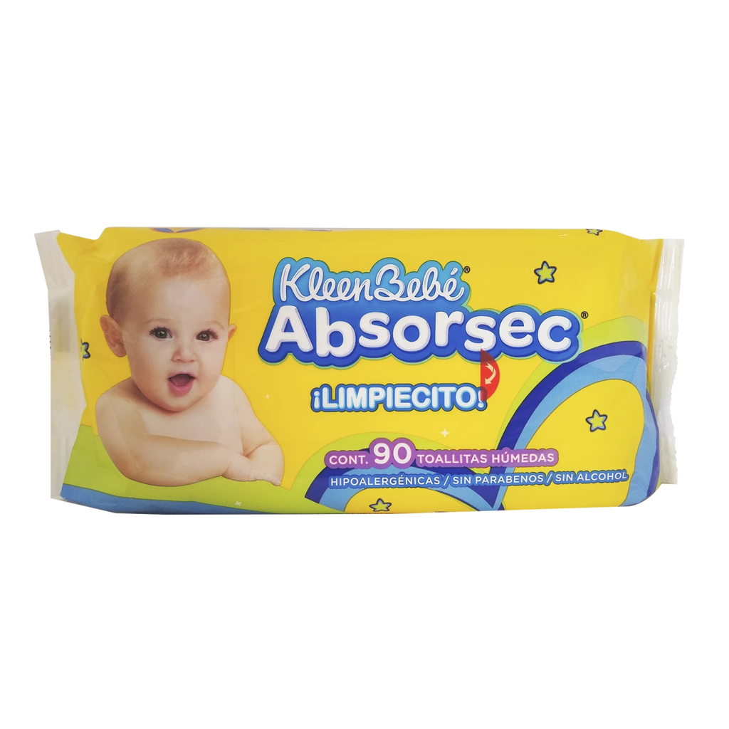 KleenBebé TOALLITAS ABSORSEC CON 90 PZS