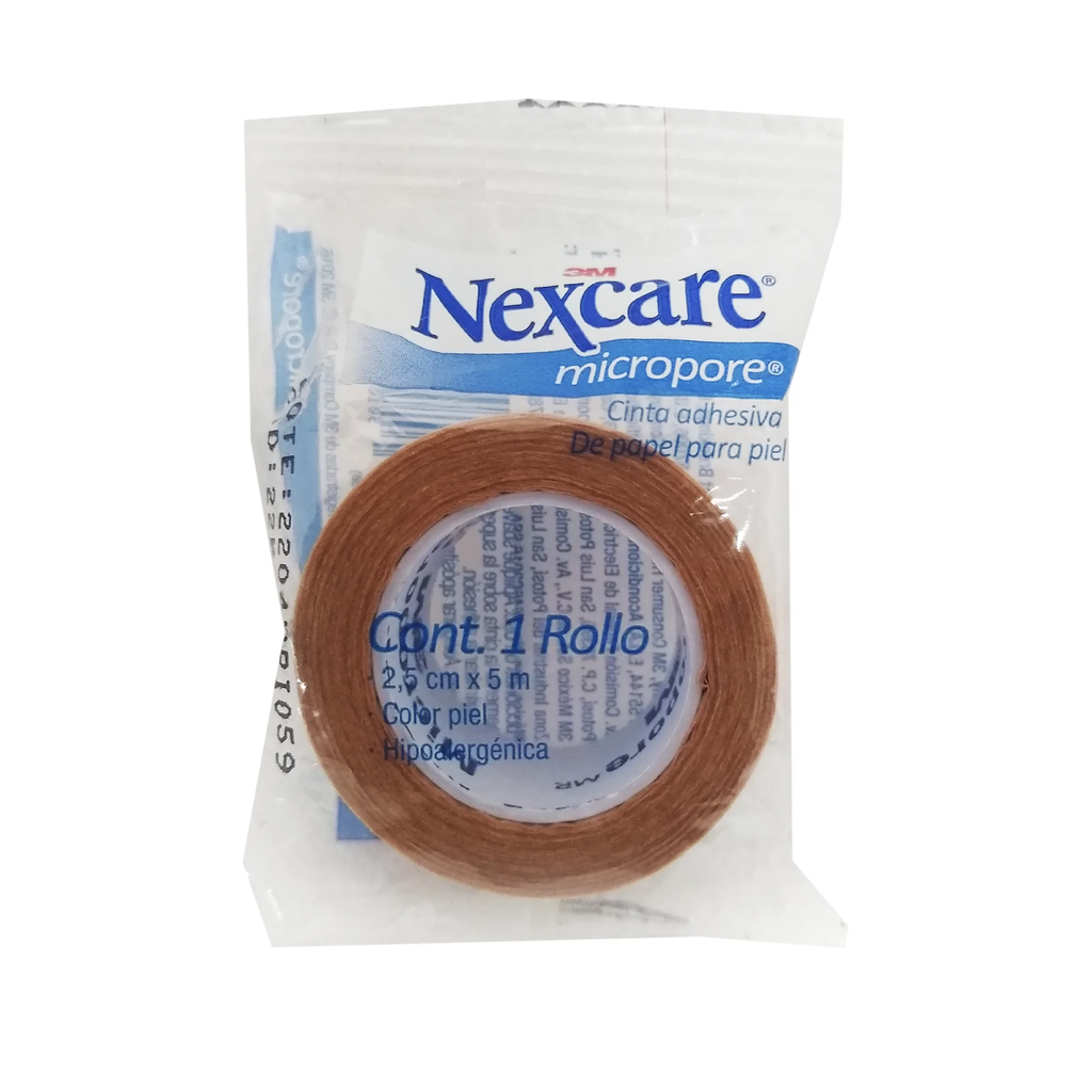 NEXCARE MICROPORE PIEL 2.5cm X 5m 1 Pieza