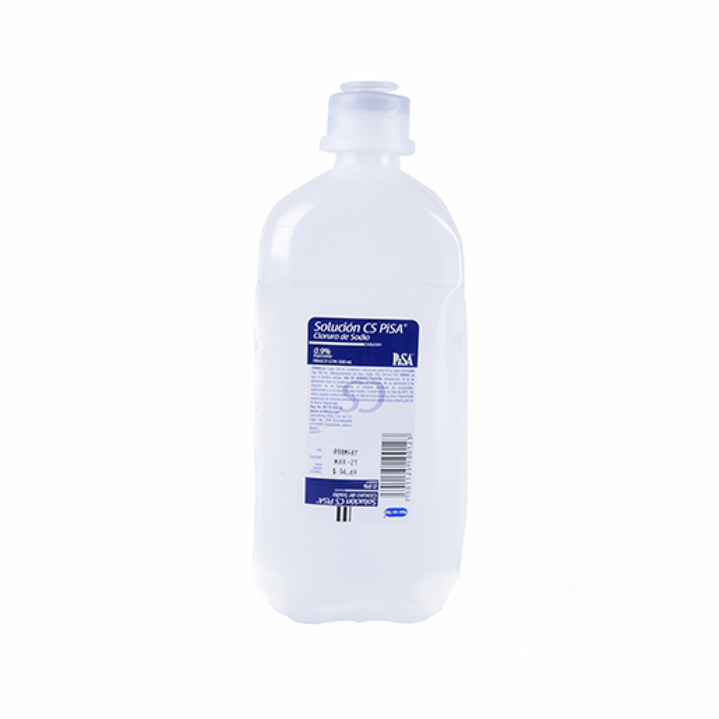  SOLUCIÓN INYECTABLE  CLORURO DE SODIO .9% mg 500mL