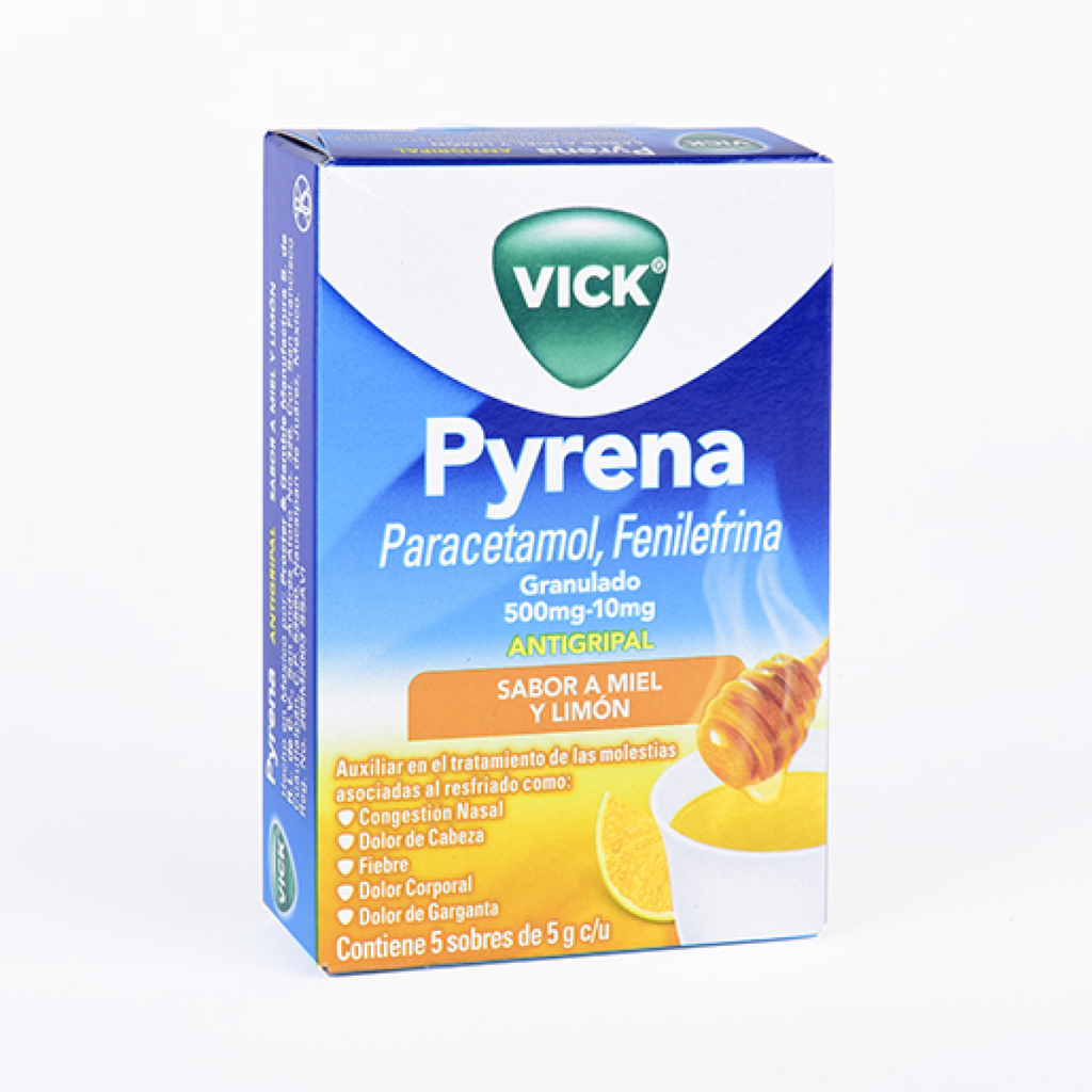 VICK PYRENA MIEL-LIM 500/10 mg 5 Sobre(s)
