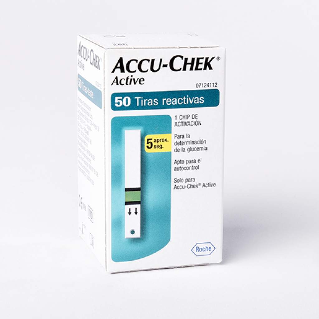 TIRAS REACTIVAS ACCU-CHEK ACTIVE 50 Tiras