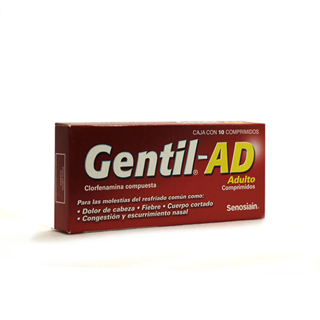 GENTIL AD 500/25/5/4 mg 10 Comprimido(s)