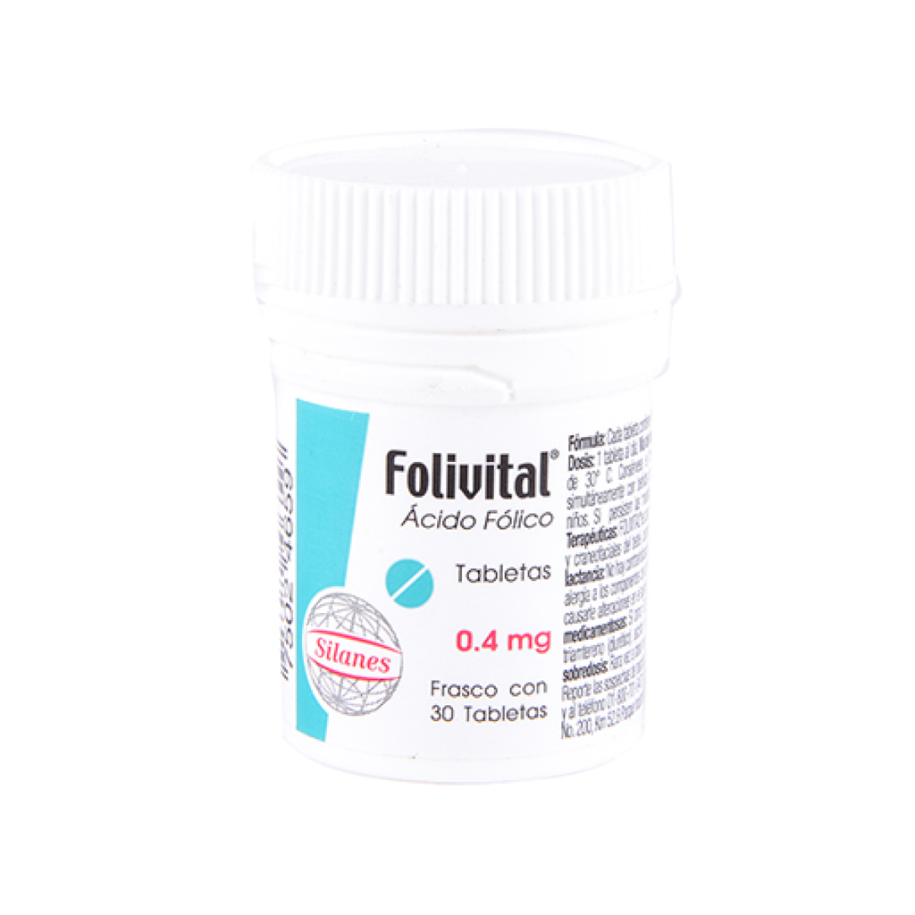 FOLIVITAL 0.4 mg 30 Tableta(s)