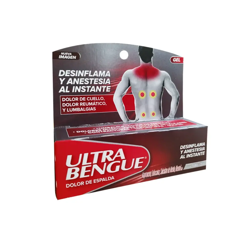 ULTRA BENGUE GEL TERMICO DESINFLAMA Y ANESTESIA 10/2/15.2/7.7 g 35 Gramos