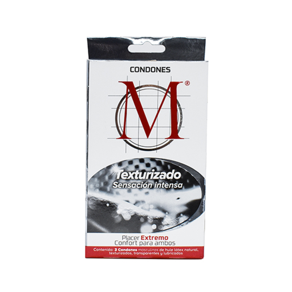 PRESERVATIVOS M FORCE TEXTURIZADO 3 Condones