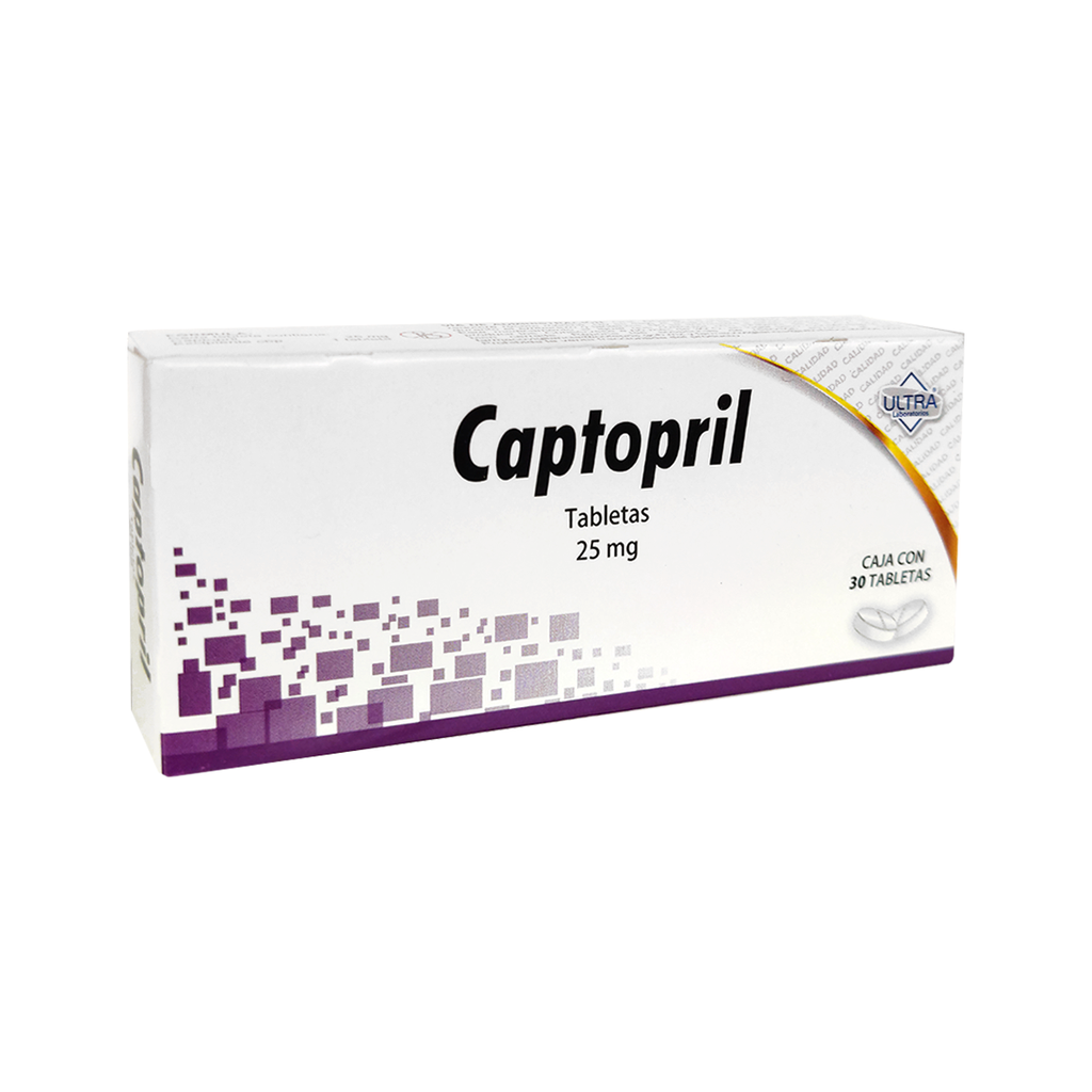 CAPTOPRIL 25 mg 30 Tableta(s)