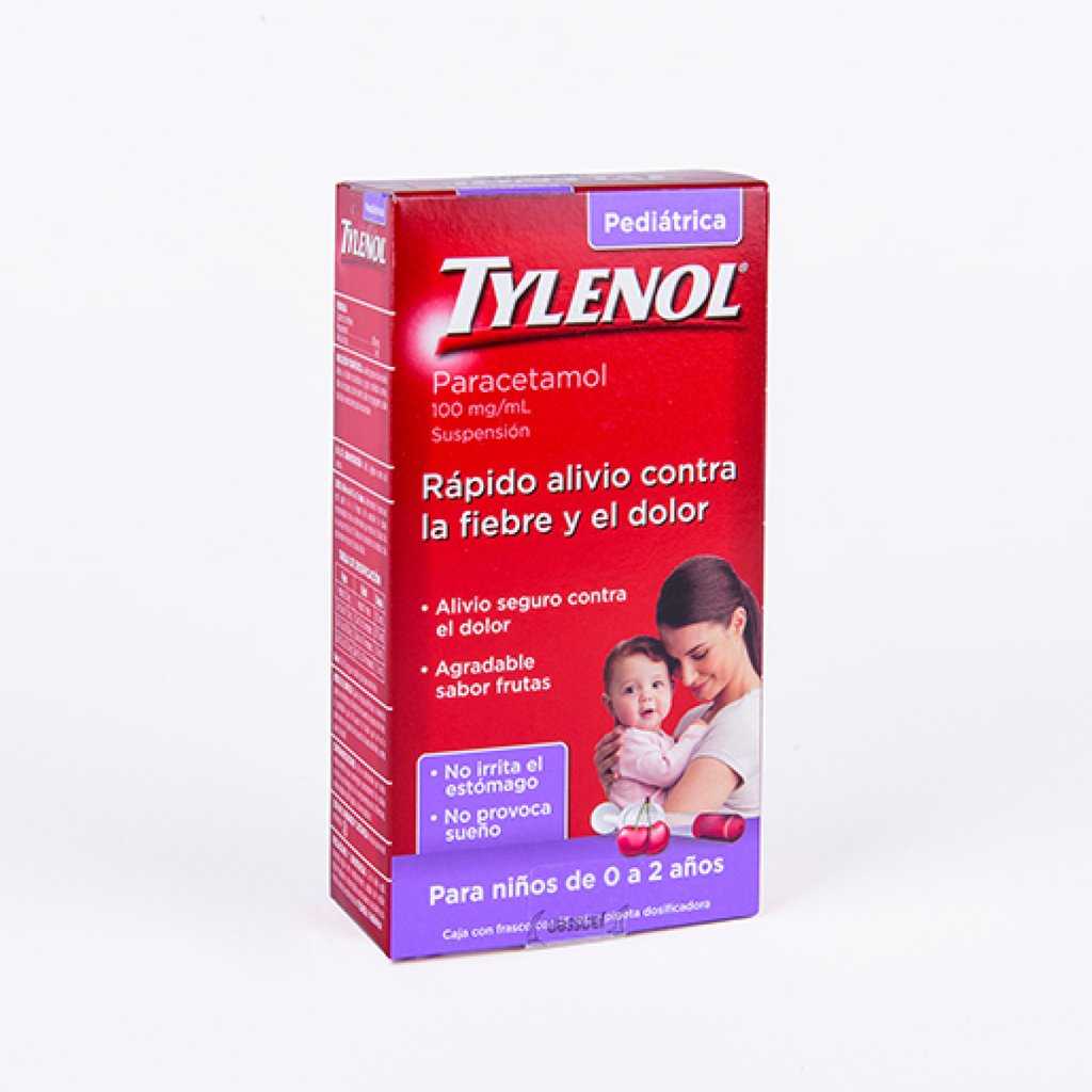 TYLENOL PED CEREZA 100 mg 15 Mililitro