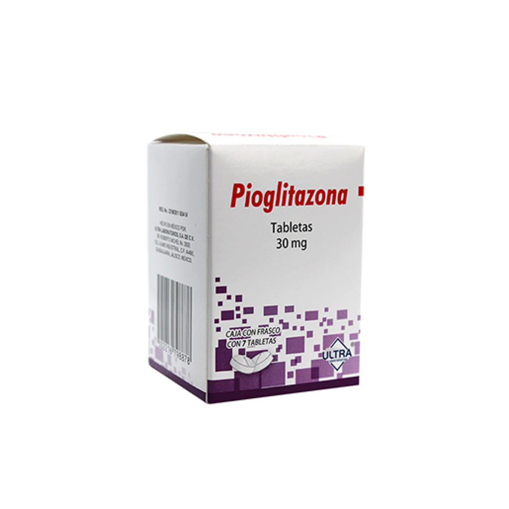 PIOGLITAZONA 30 mg 7 Tableta(s)