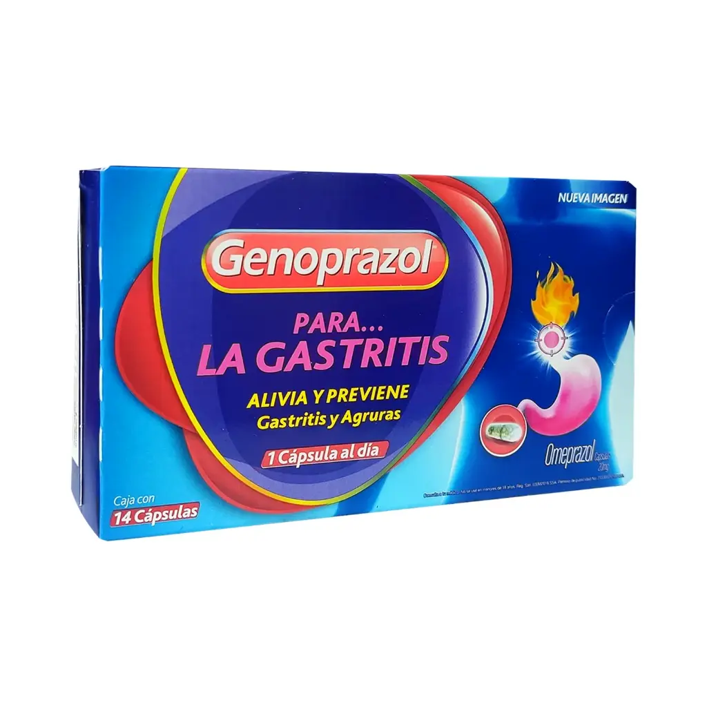 GENOPRAZOL 20 mg 14 Cápsula(s)