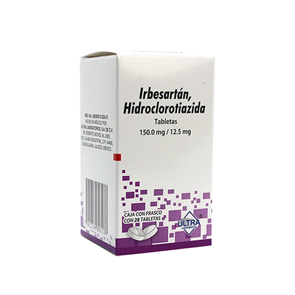 IRBESARTAN/HIDROCLOROTIAZIDA 12.5/150 mg 28 Tableta(s)