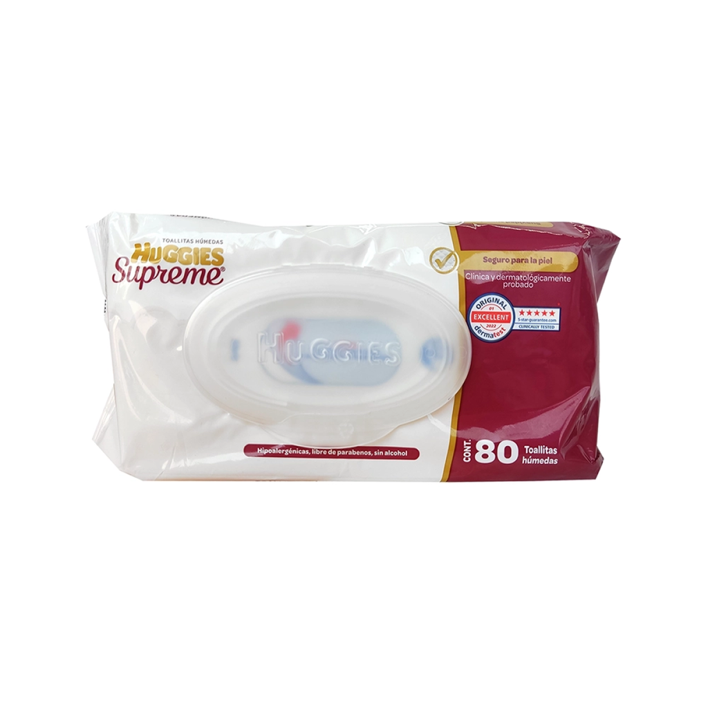 TOALLITAS HUMEDAS HUGGIES SUPREME - 80pzs
