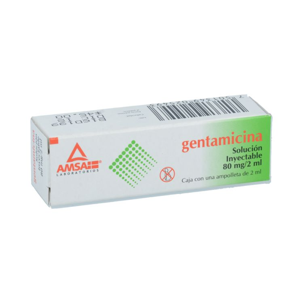 GENTAMICINA 80 mg 1 Ampolleta