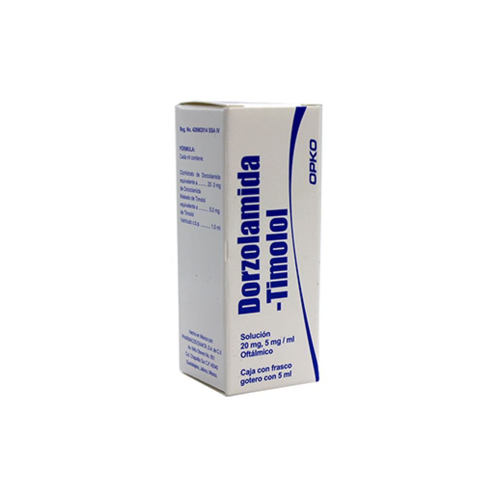 DORZOLAMIDA / TIMOLOL 20/5 mg 5 Mililitro