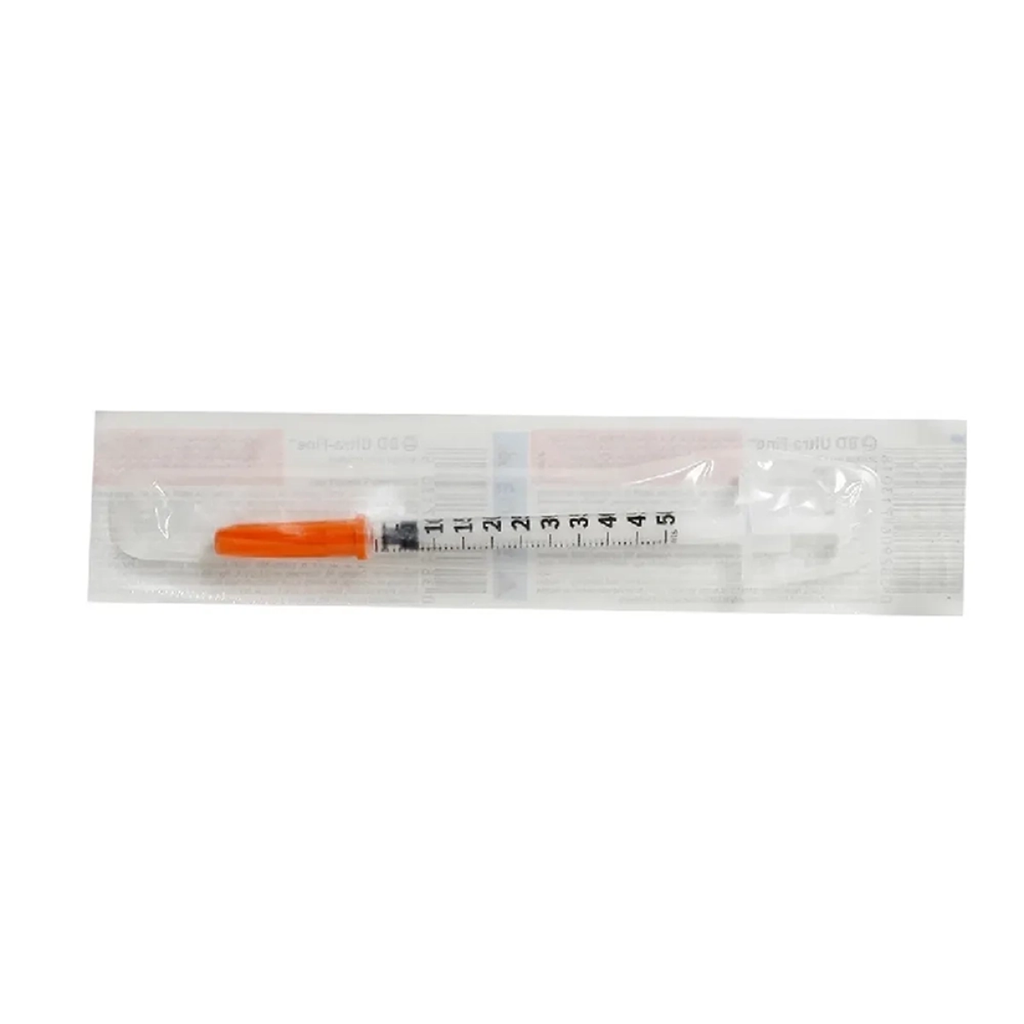 JERINGA DESCHABLE PARA INSULINA ULTRA FINA 0.5mL 31g X 8mm 1pz