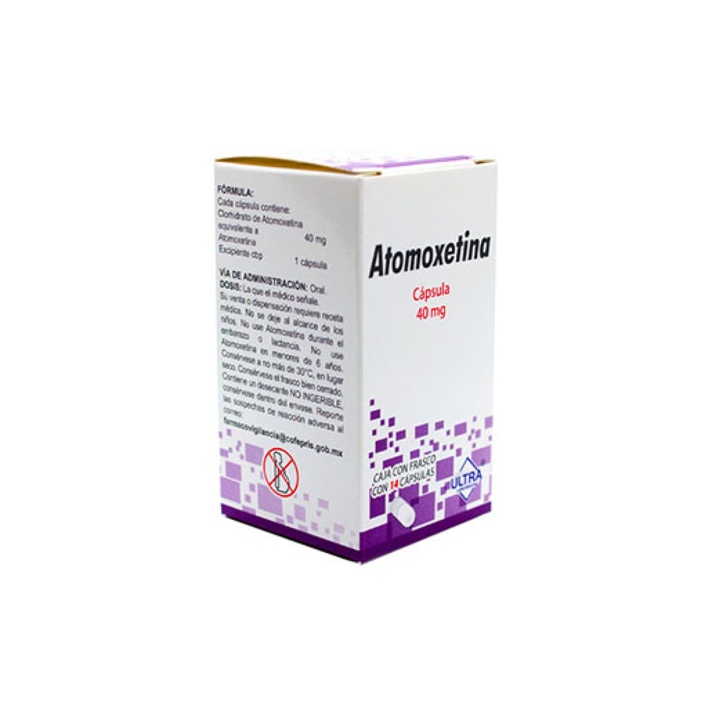 ATOMOXETINA 40 mg 14 Cápsula(s) Ultra