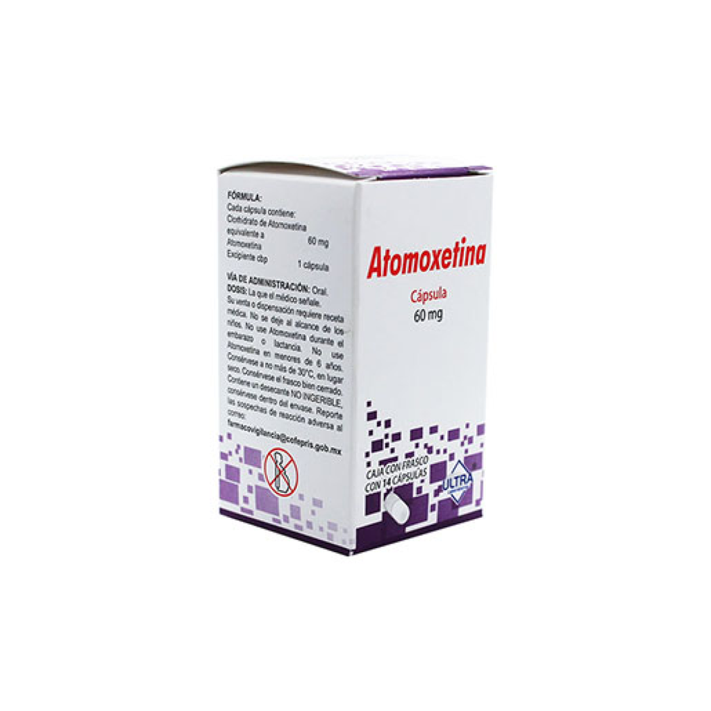 ATOMOXETINA 60 mg 14 Cápsula(s) Ultra