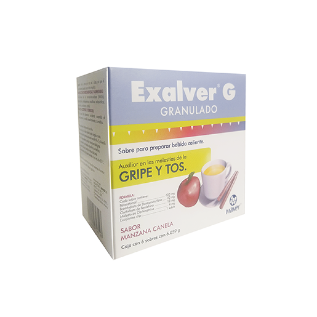 EXALVER G GRANULADO 650/20/10/4 mg 6 Sobre(s)