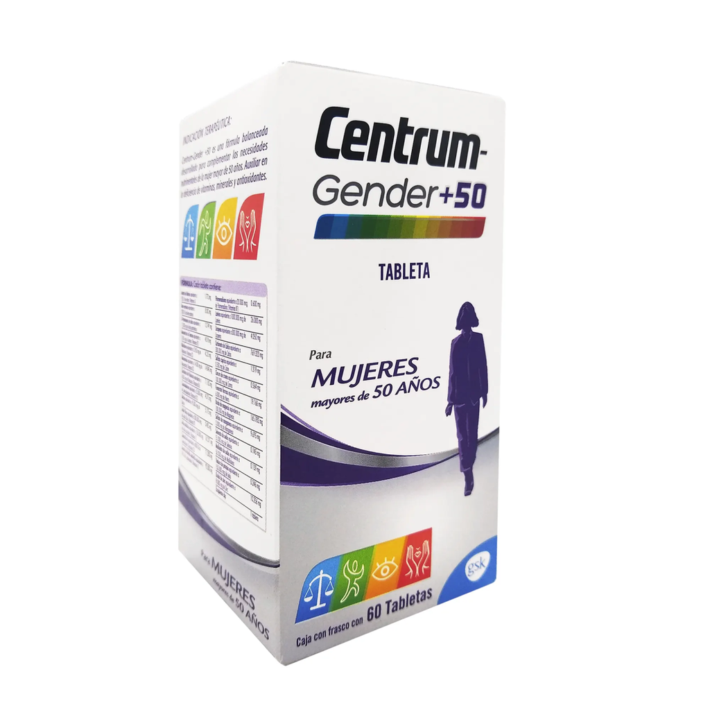CENTRUM GENDER+50 MUJER - 60 Tableta(s)