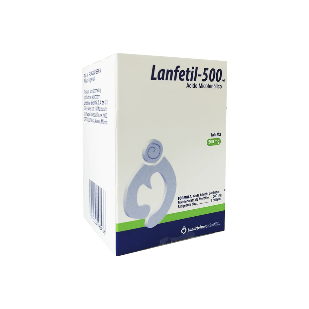 LANFETIL 500 mg 50 Pastillas