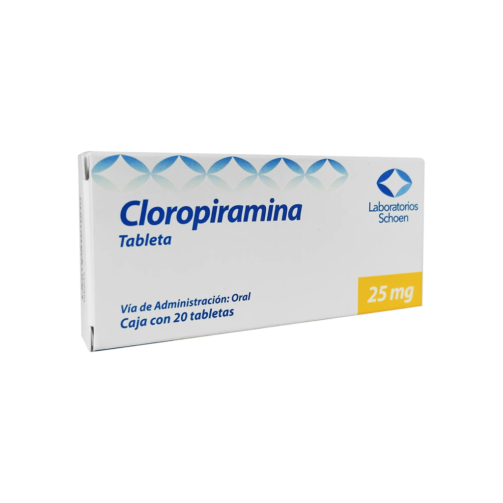 CLOROPIRAMINA 25 mg 20 Tableta(s)