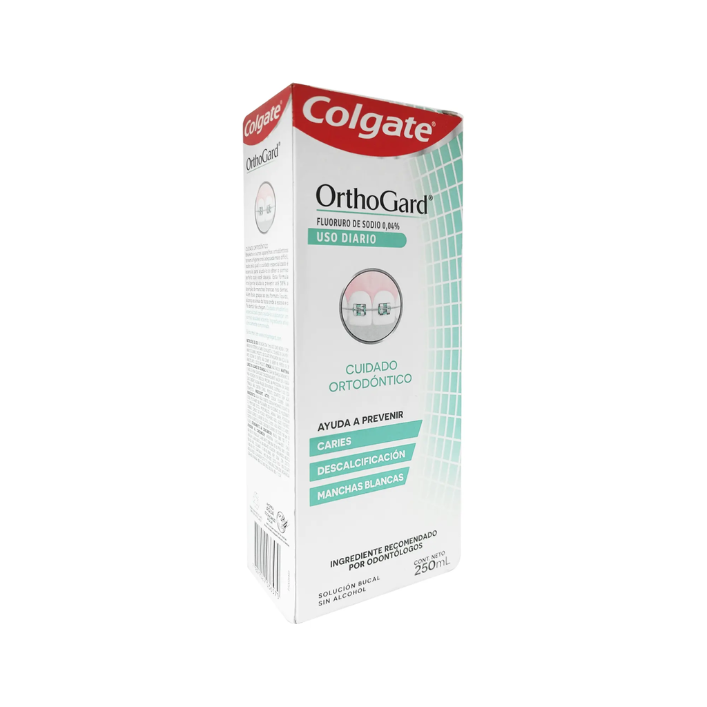 ENJUAGUE BUCAL COLGATE ORTHOGARD 0.250 mg/ml 250 Mililitros