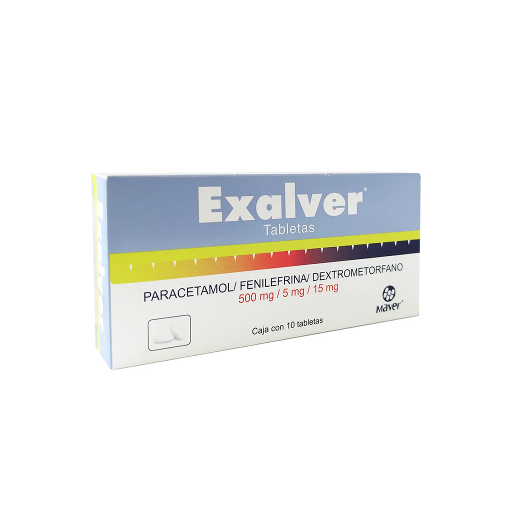 EXALVER 500 mg/ 5mg/ 15 mg 10 Tableta(s)