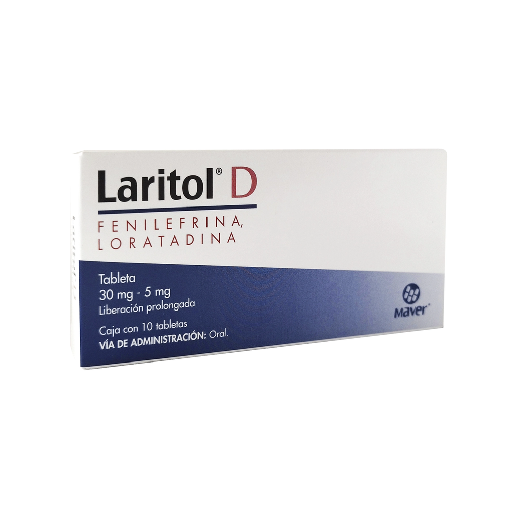 LARITOL D 30/5 mg 10 Tableta(s)
