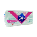 SABA SENSITI-V ULTRADELGADA CON ALAS - 20 Toallas Sanitarias