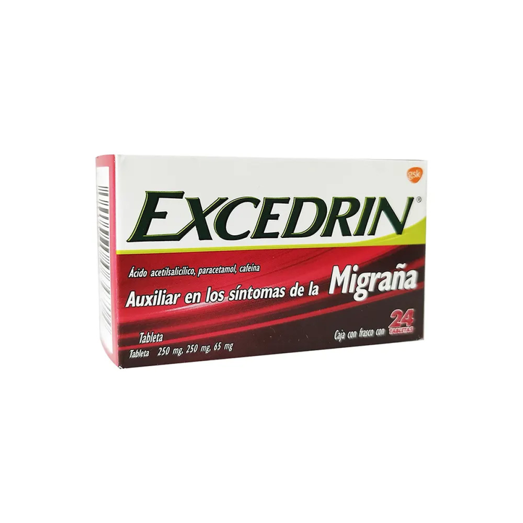 EXCEDRIN 250/250/65 mg 24 Tableta(s)