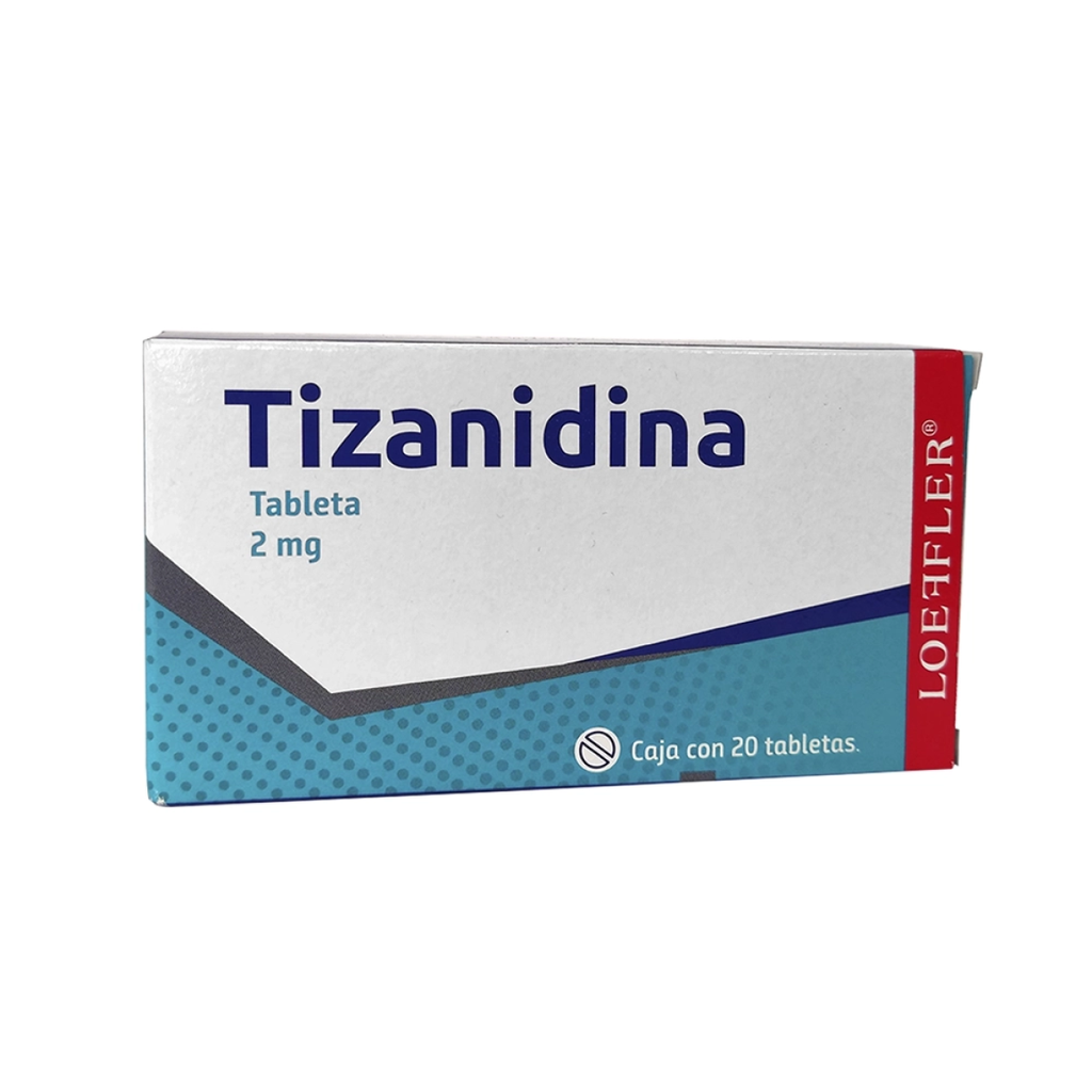 TIZANIDINA 2 mg 20 Tableta(s)