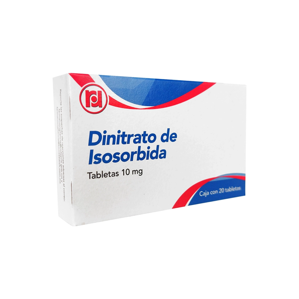 DINITRATO DE ISOSORBIDA 10 mg 20 Tableta(s)