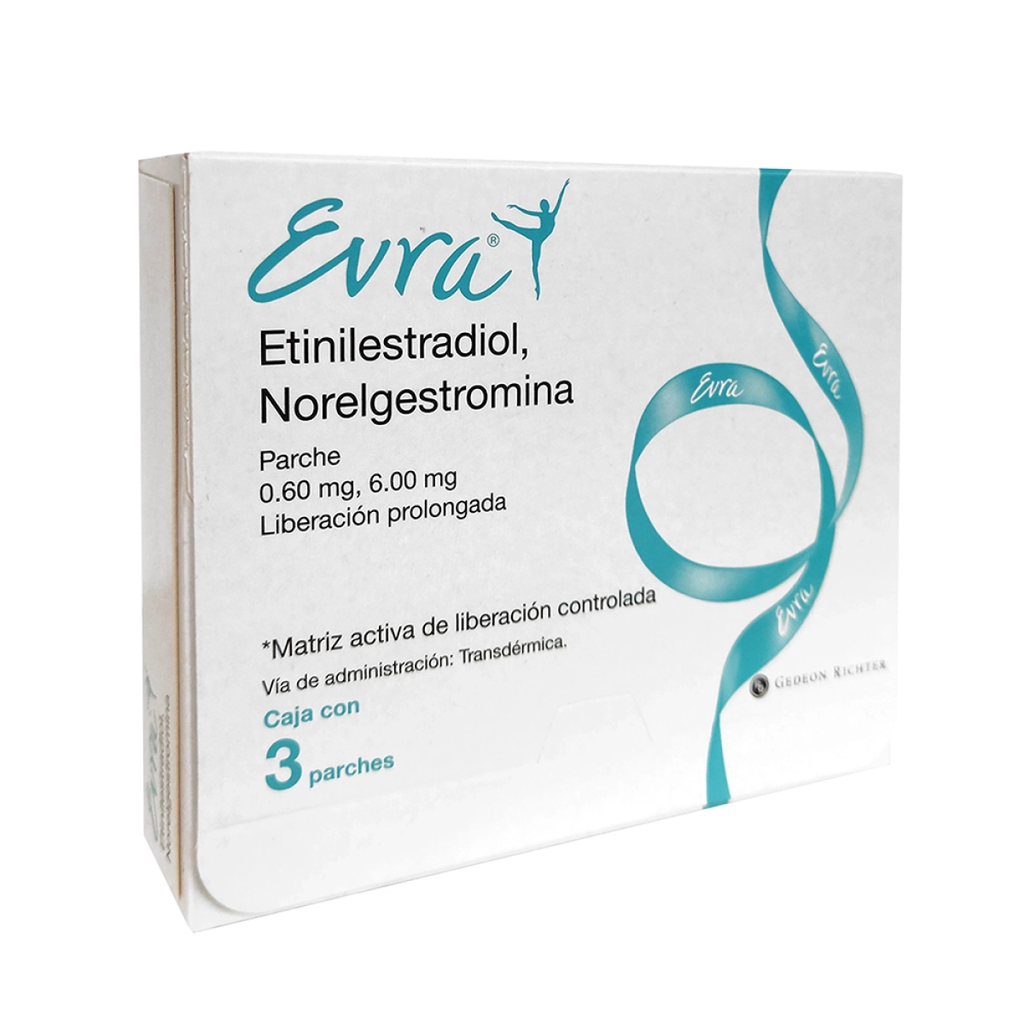 EVRA 6 mg /600 mcg 3 Parche