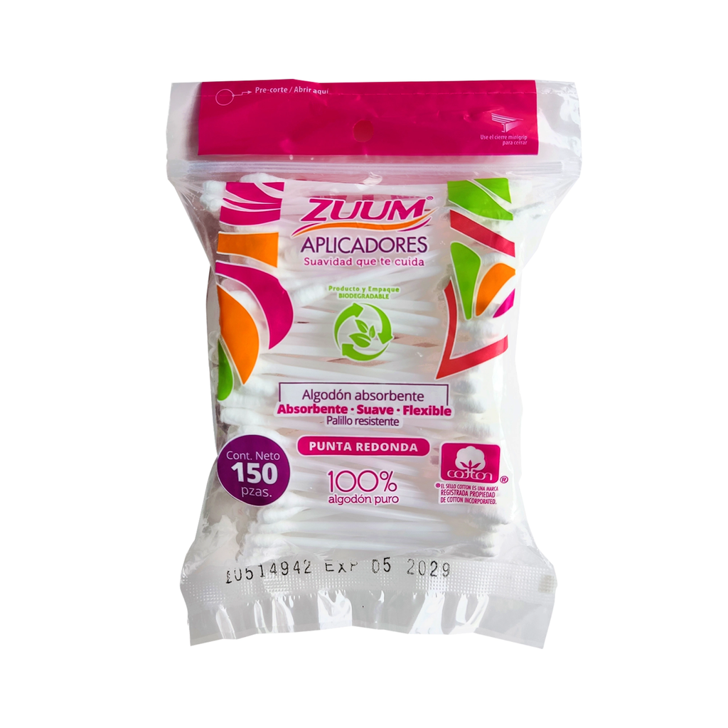 APLICADORES ZUUM - 150 Pieza