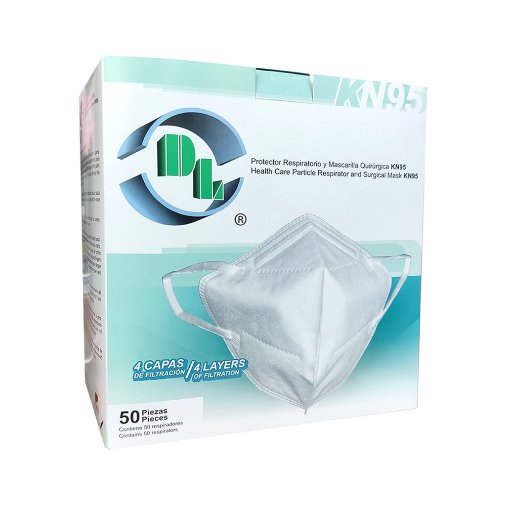 CUBREBOCAS KN95 DL - 50 Cubrebocas