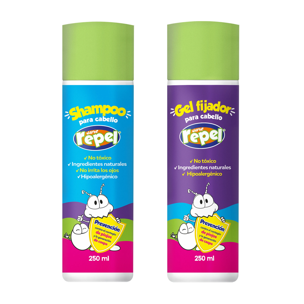 KIT ANTI PIOJOS SURE REPEL 1 SHAMPOO Y 1GEL