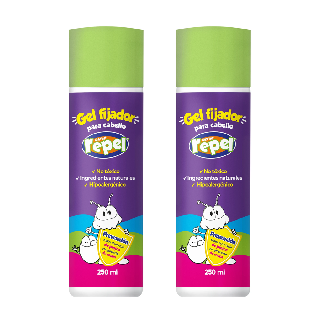 GEL SURE REPEL ANTI PIOJOS PACK 2 pz