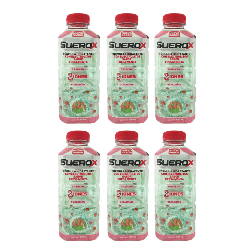 SUEROX FRESA MENTA 630 ml C/U - 6 Pzas