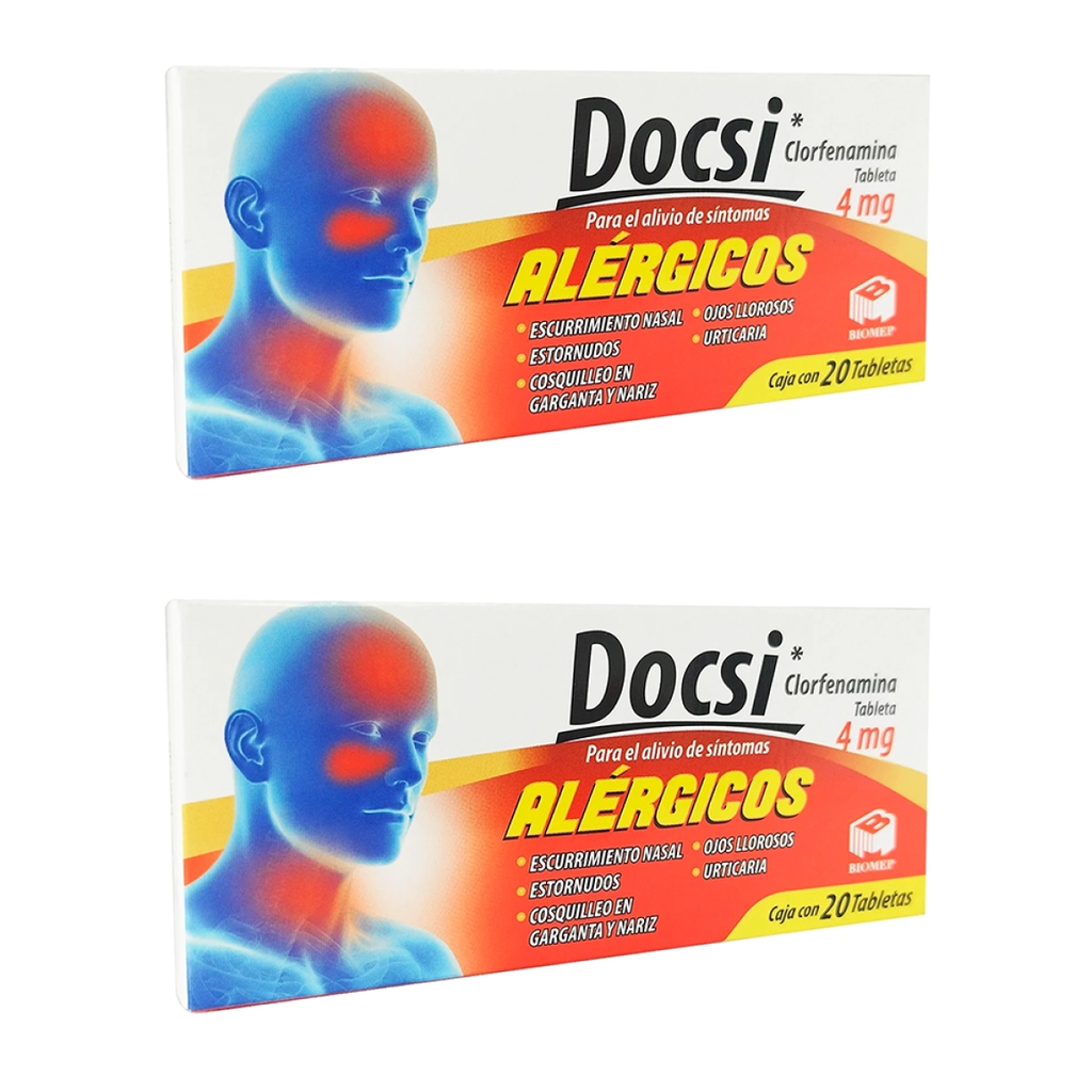 DOCSI 4 MG DOS CAJAS CON 20 TABS C/U 4 mg 40 Tableta(s)