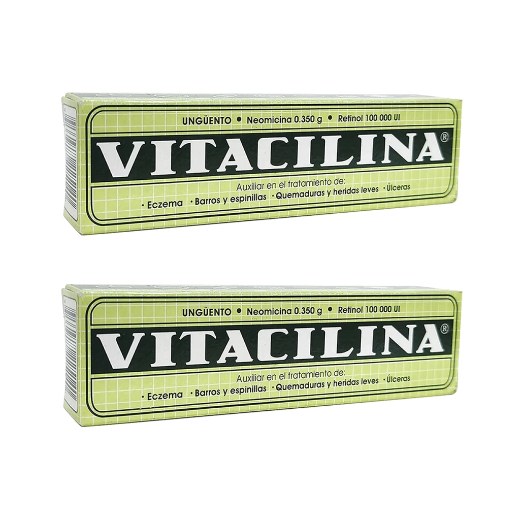 VITACILINA DOS PZS CON 16 GR C/U 100,000 UI/350 g 2 Piezas