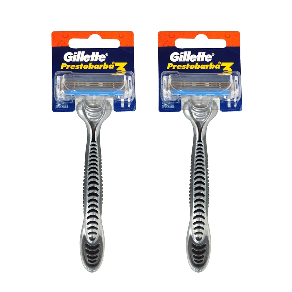GILLETTE PRESTOBARBA 3 DOS PZS - 2 Piezas