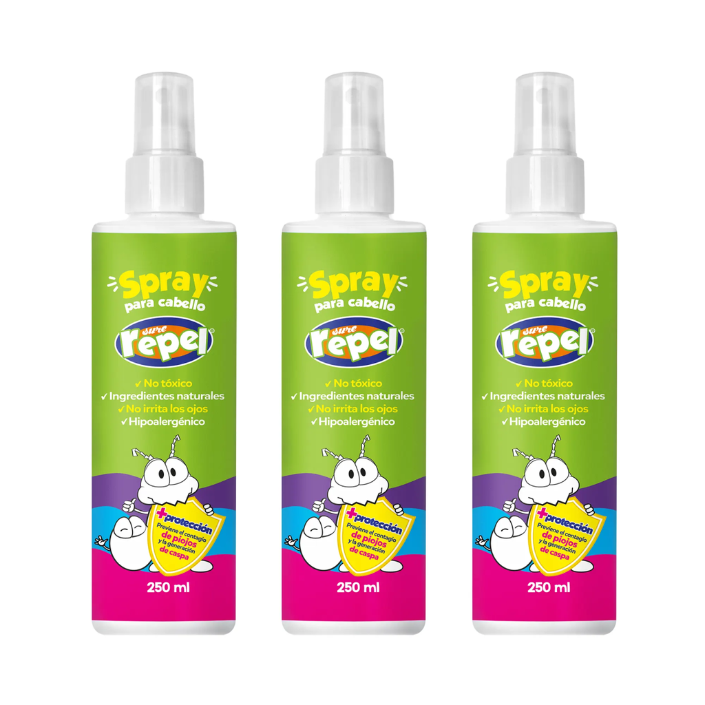 PACK ANTIPIOJOS SURE REPEL INFANTIL 3 SPRAY