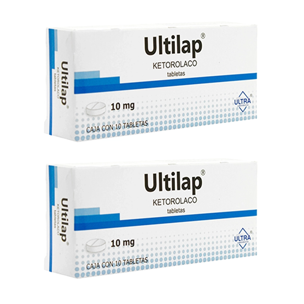 ULTILAP 10 MG DOS CAJAS CON 10 TABS C/U 10 mg 20 Tableta(s)