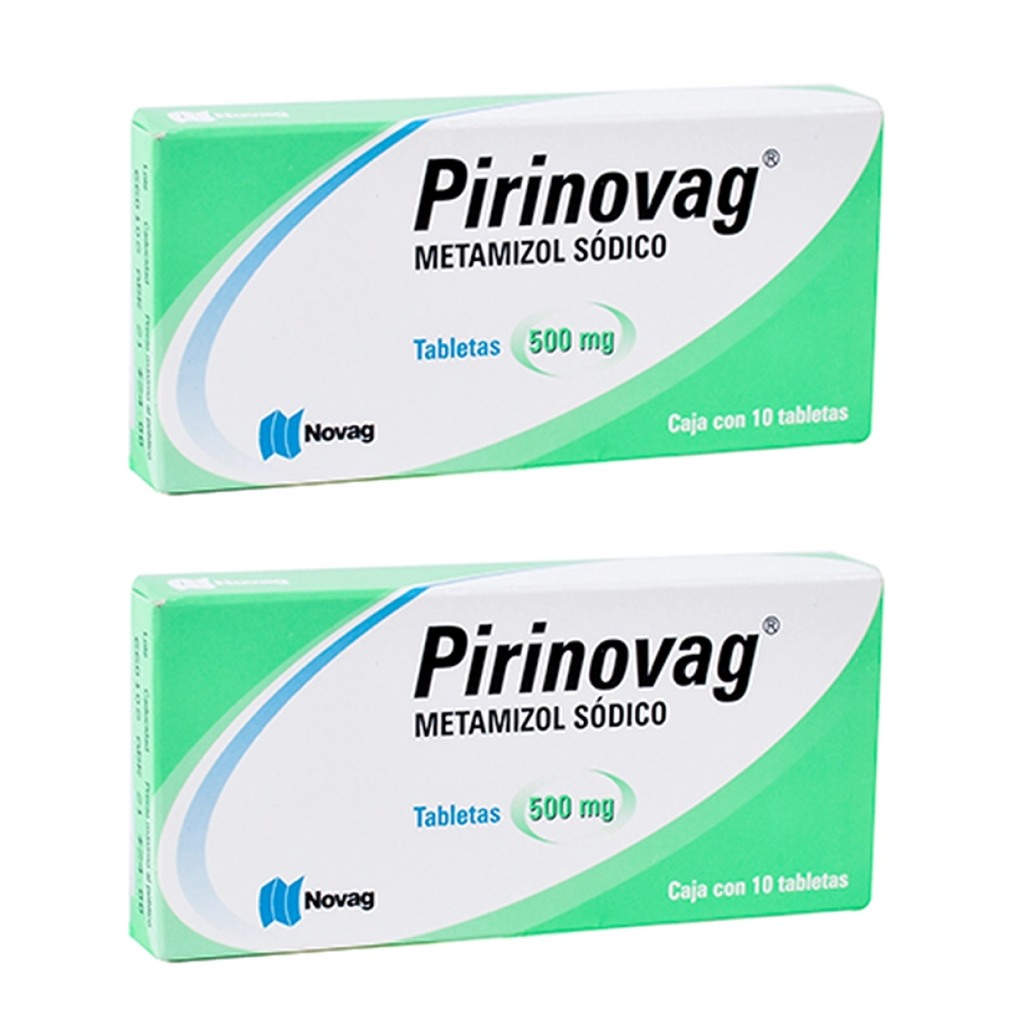 PIRINOVAG 500 MG DOS CAJAS CON 10 COMP C/U 500 mg 20 Comprimido(s)