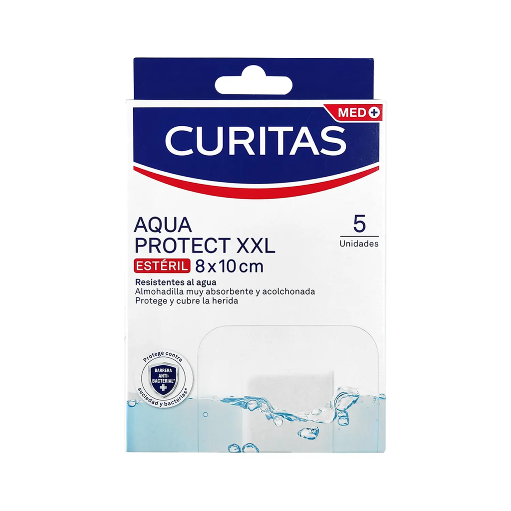 CURITAS AQUA PROTECT XXL 8 x 10 cm 5 Apósitos