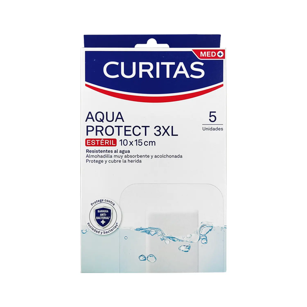 CURITAS AQUA PROTECT 3XL 10 x 15 cm 5pz