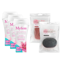 KIT 3 SHAMPOO INTIMO MYFEM + 2 ESPONJAS KONJAC 