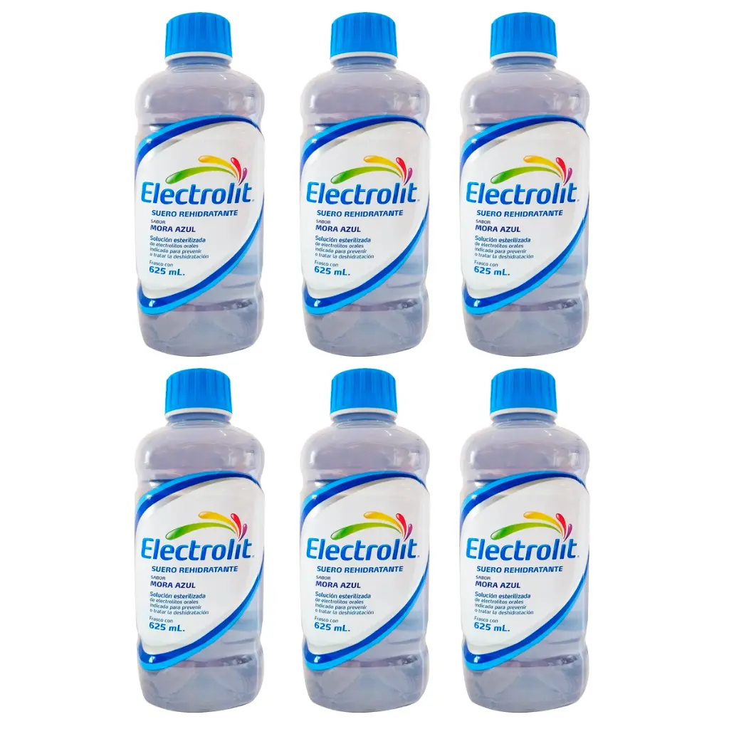 ELECTROLIT MORA AZUL 6 PZS CON 625 ML CU